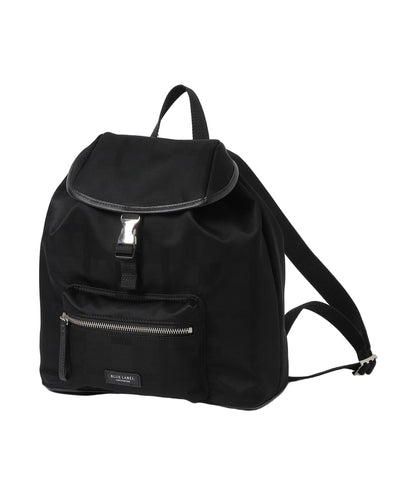 BLUE LABEL CRESTBRIDGE [BLACK OF BLACKs] Black nylon backpack