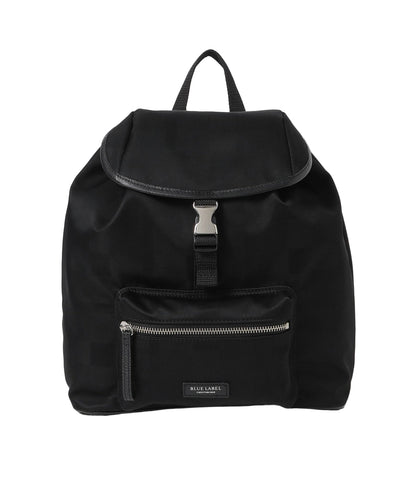 BLUE LABEL CRESTBRIDGE [BLACK OF BLACKs] Black nylon backpack