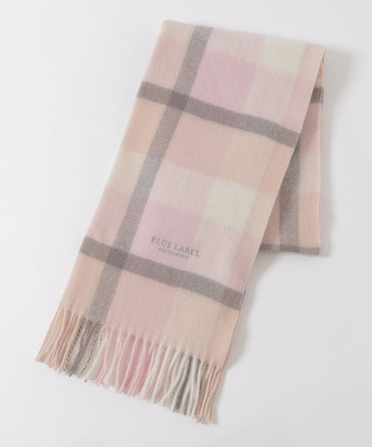 BLUE  LABEL  CRESTBRIDGE  Crestbridge  Check  Washable  Cashmere  Muffler