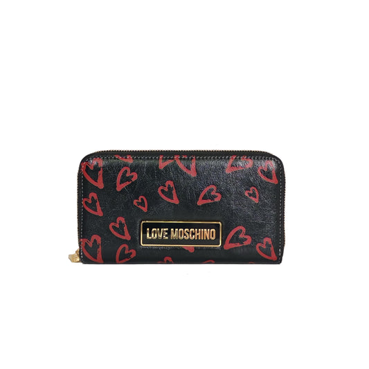 LOVE MOSCHINO Superprint Long Zip around Wallet