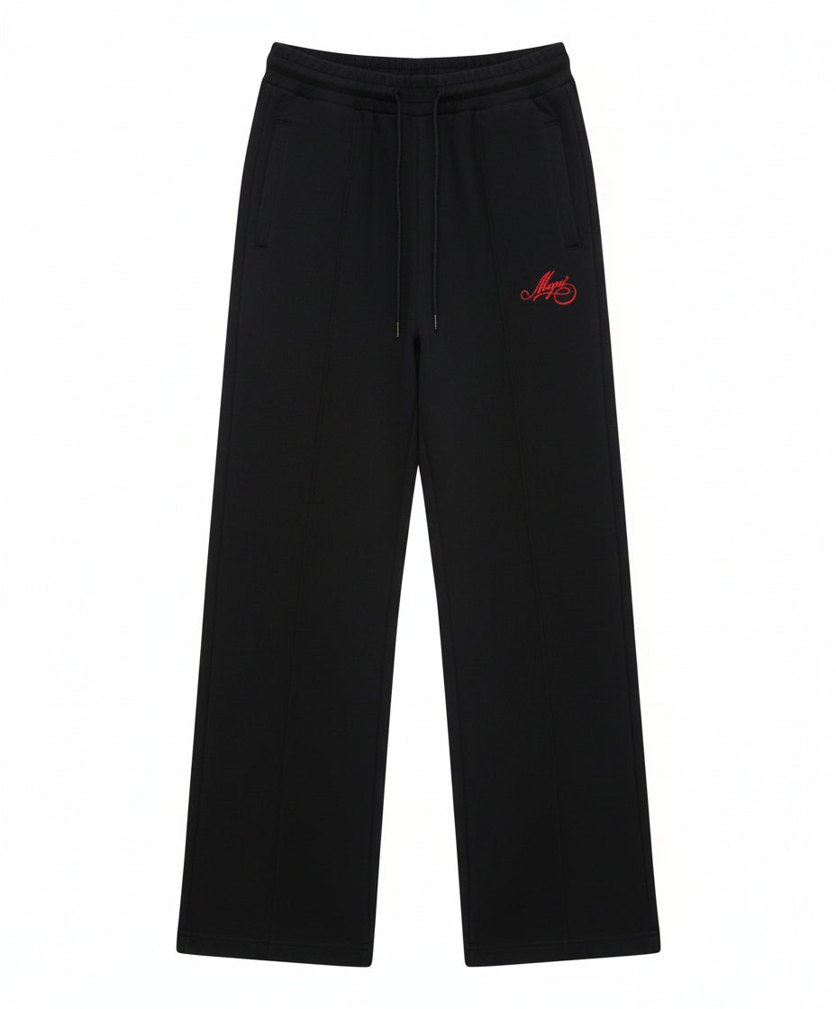 MSGM Jersey joggers with cursive MSGM logo