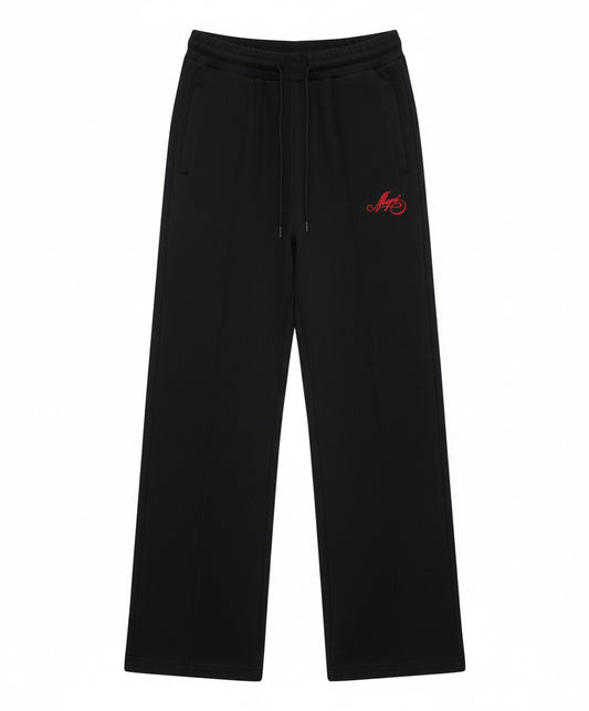 MSGM Jersey joggers with cursive MSGM logo