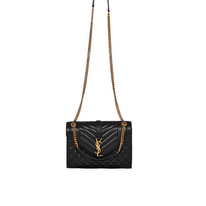 SAINT LAURENT ENVELOPE MEDIUM in MATELASSÉ lambski