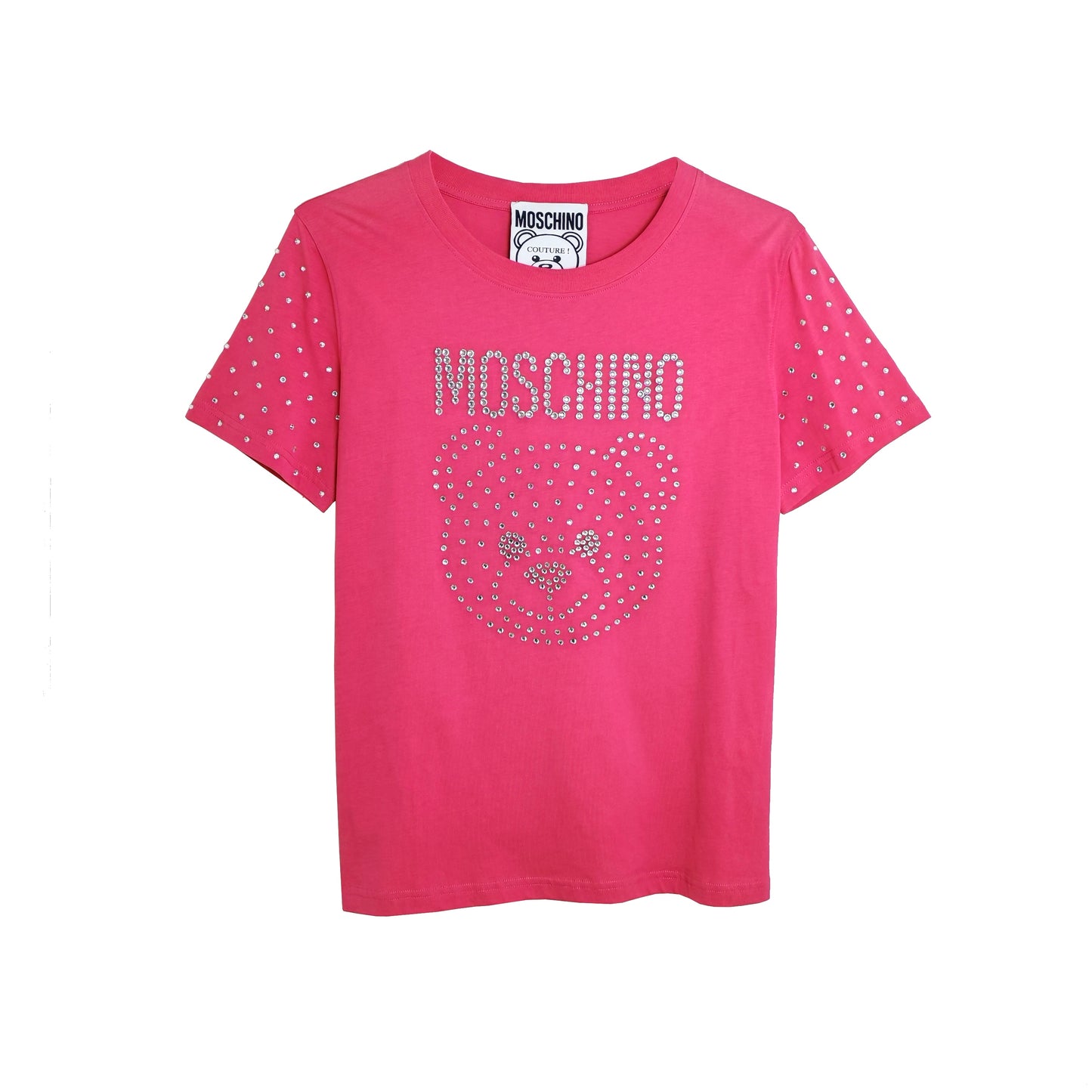 MOSCHINO COUTURE Rathrone Stone Teddy Bear T-shirt