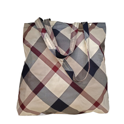 BLUE  LABEL  CRESTBRIDGE Partial Crestbridge Check Eco Bag