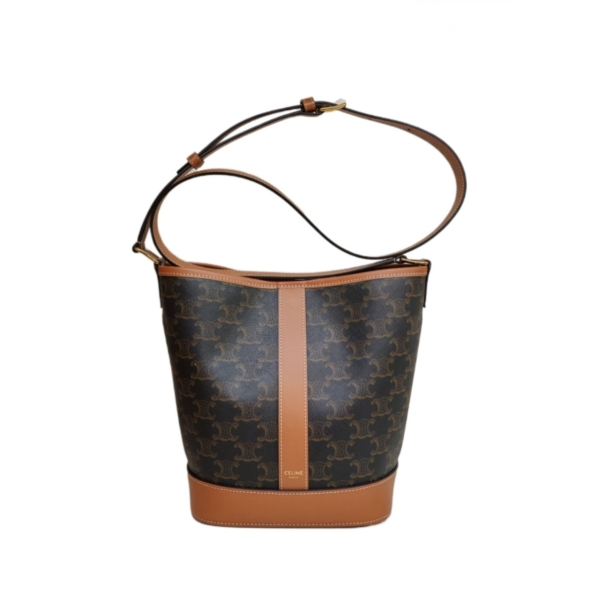 CELINE Little Bucket  in Toile Triomphe