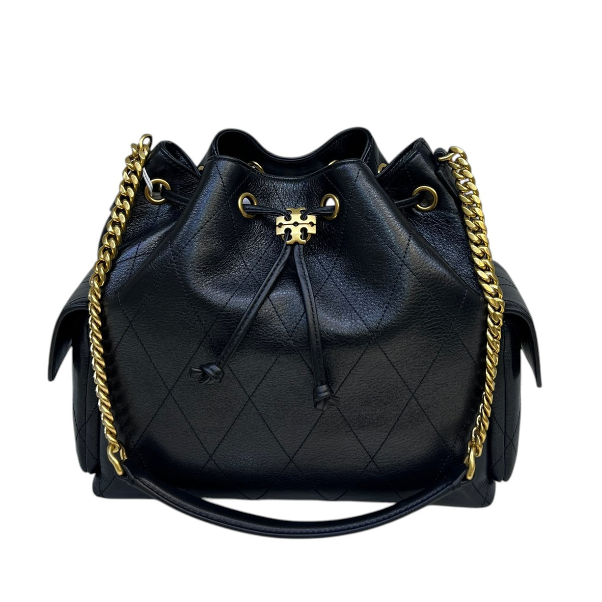 TORY BURCH Charles Quilted Drawstring Shoulder Bag