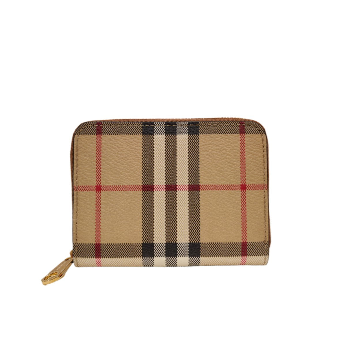 BURBERRY Small Check Zip Wallet