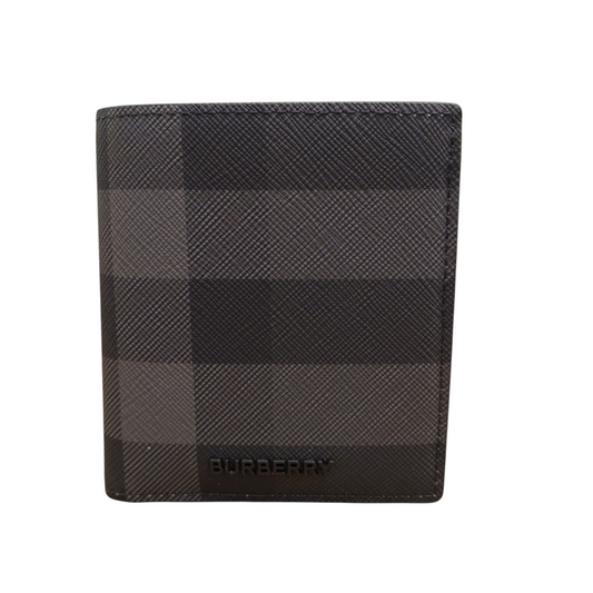 BURBERRY Check Folding Card Case