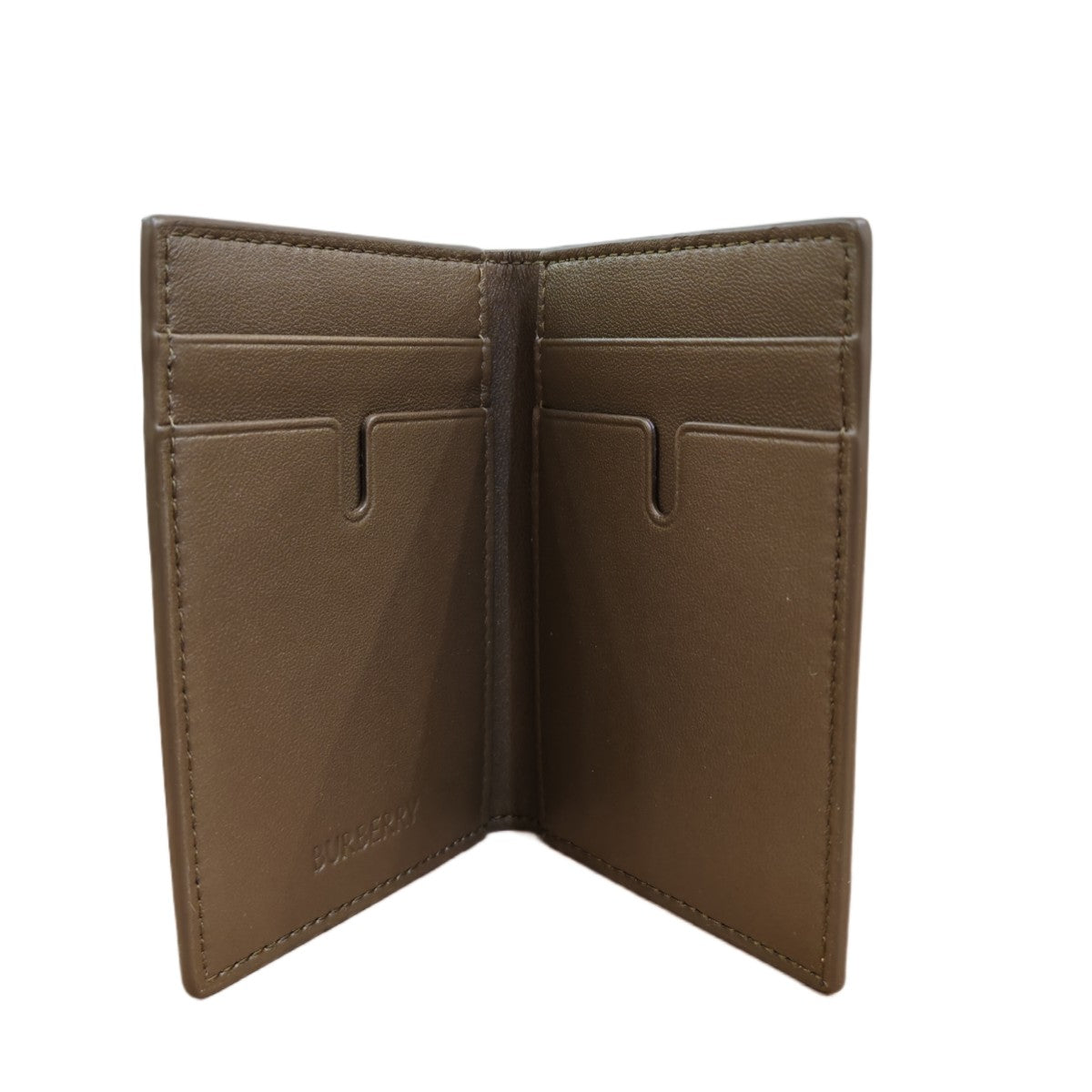 BURBERRY Check Folding Card Case