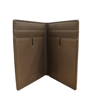 BURBERRY Check Folding Card Case