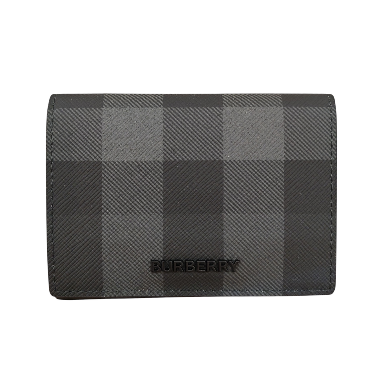 BURBERRY Check Folding Card Case
