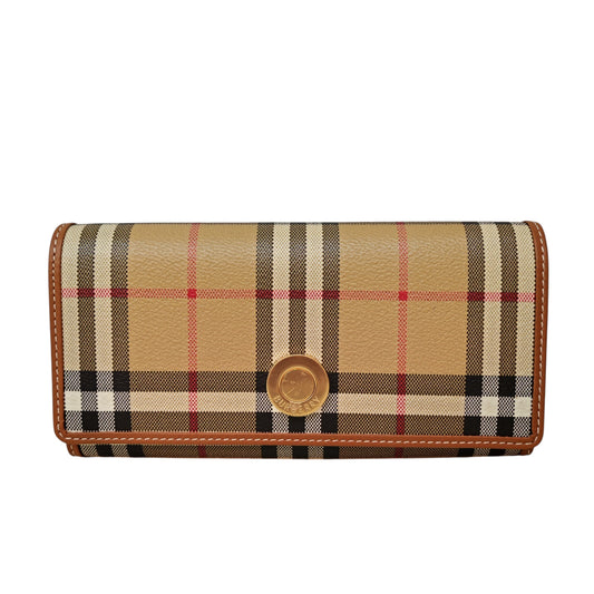 BURBERRY Check Continental Wallet