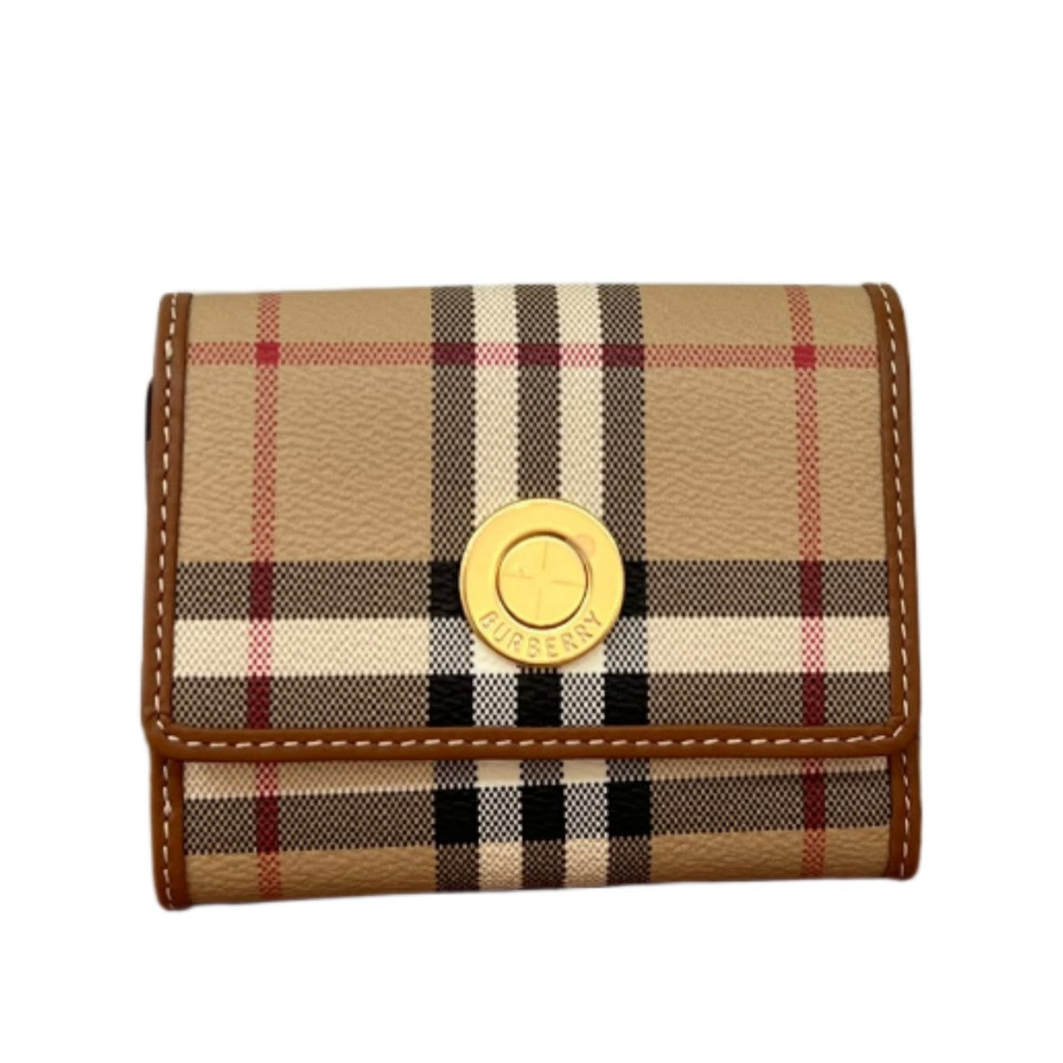 BURBERRY Small check Folding Wallet