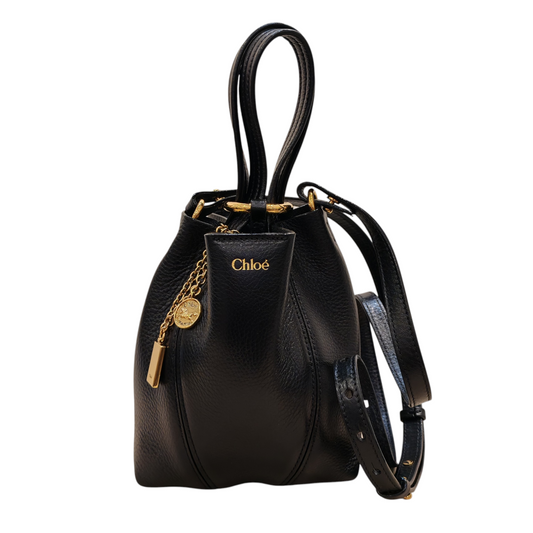 CHLOÉ  Small Chloé Spin Tote  Bag  in Grained  Leather