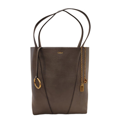 CHLOÉ  Spin Tote  Bag  in  Grained  Leather