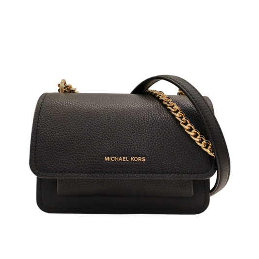 MICHAEL KORS Claire Small Pebbled  Leather  Crossbody  Bag LEATHER HEATHER