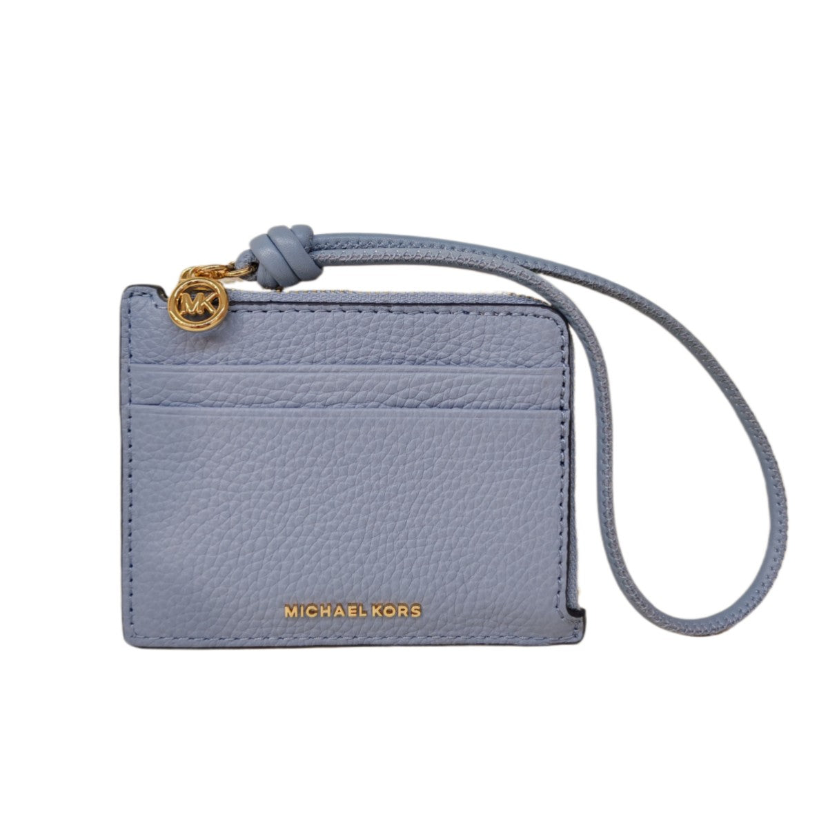 MICHAEL KORS JET SET Small Pebbled Leather Card Case Wristlet