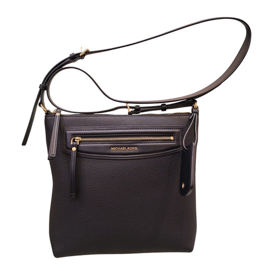 MICHAEL KORS Jet Set Travel Large Pebbled Leather Crossbody Bag