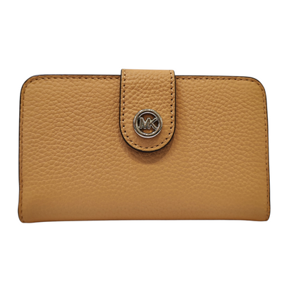 MICHAEL KORS MK Pop Charm Medium Pebbled Leather Wallet