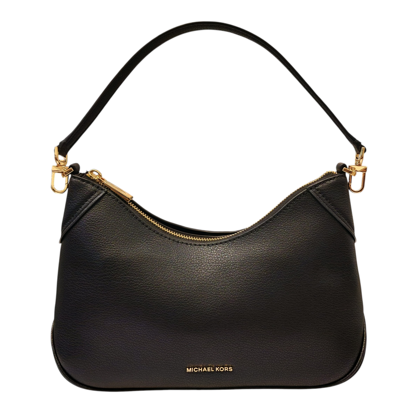 MICHAEL  KORS  JET  SET Medium  Pebbled  Leather  Convertible Pouchette Crossbody