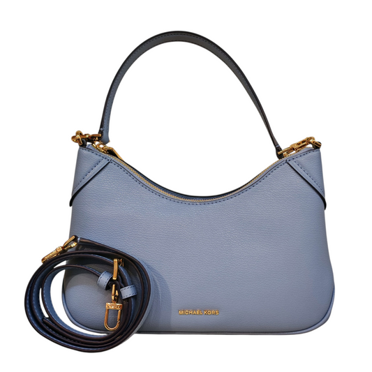 MICHAEL  KORS  JET  SET Medium  Pebbled  Leather  Convertible  Pouchette Crossbody