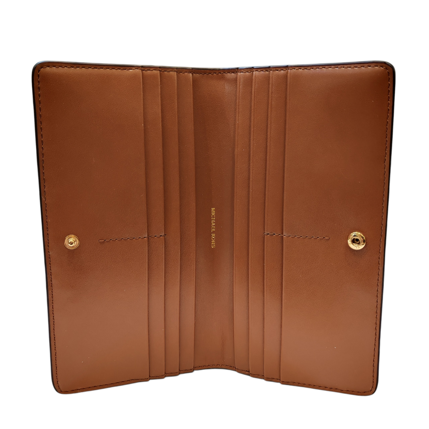 MICHAEL  KORS  BRYANT  Large  Pebbled  Leather  Snap-Front  Wallet