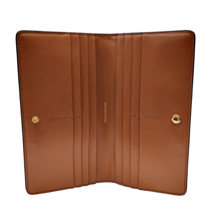 MICHAEL  KORS  BRYANT  Large  Pebbled  Leather  Snap-Front  Wallet