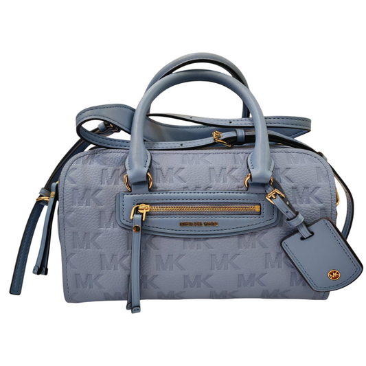MICHAEL KORS JET SET XS Logo Embrossed Leather  Duffel Crossbody
