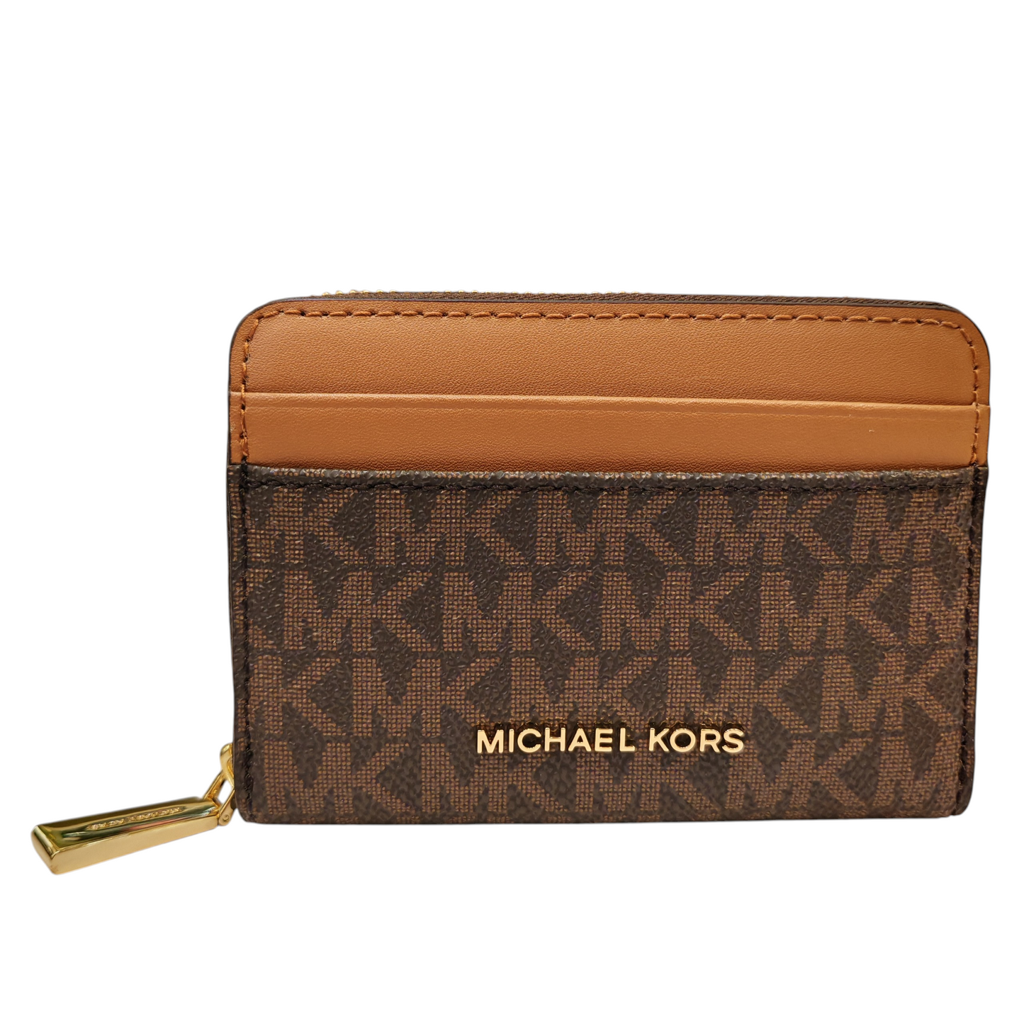 MICHAEL KORS JET SET Small Signature Logo Zip Arround Card Case