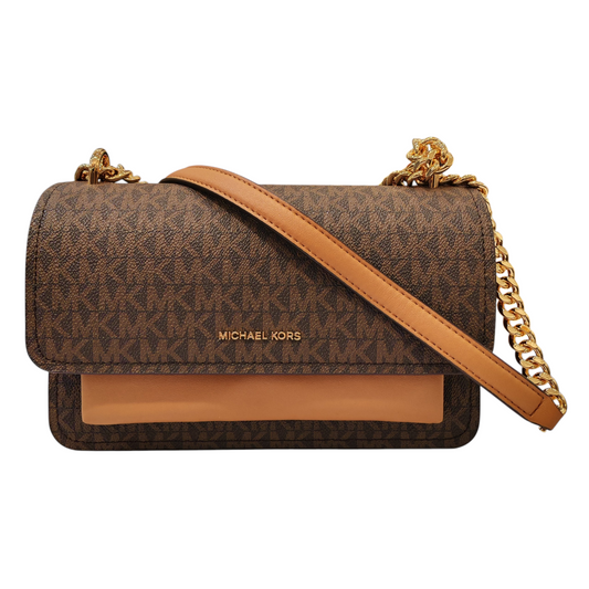 MICHAEL KORS CLAIRE Large Signature Logo Shoulder Bag