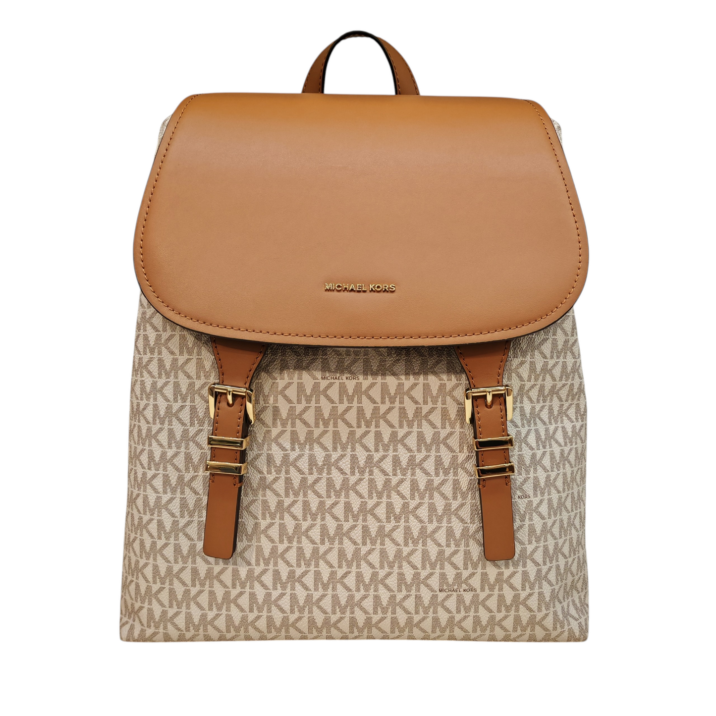 MICHAEL KORS QUINN Medium Signature  Logo  Flap Backpack
