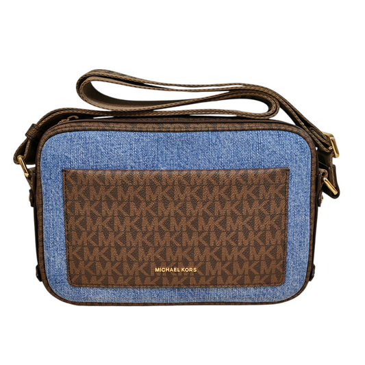 MICHAEL KORS MAEVA Large Denim Pocket  Crossbody