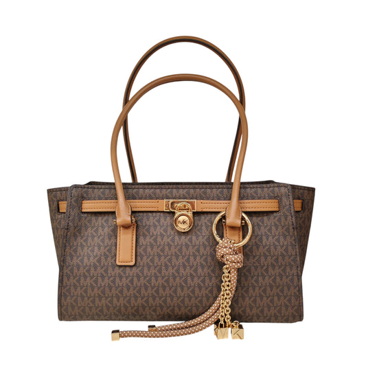 MICHAEL KORS Hamilton Moderne Small Signature Logo Satchel