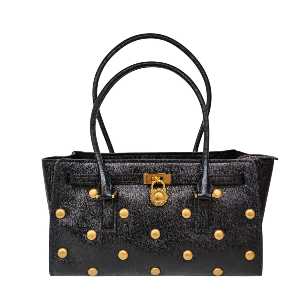 MICHAEL KORS Hamilton Moderne Small Studded Leather Satchel