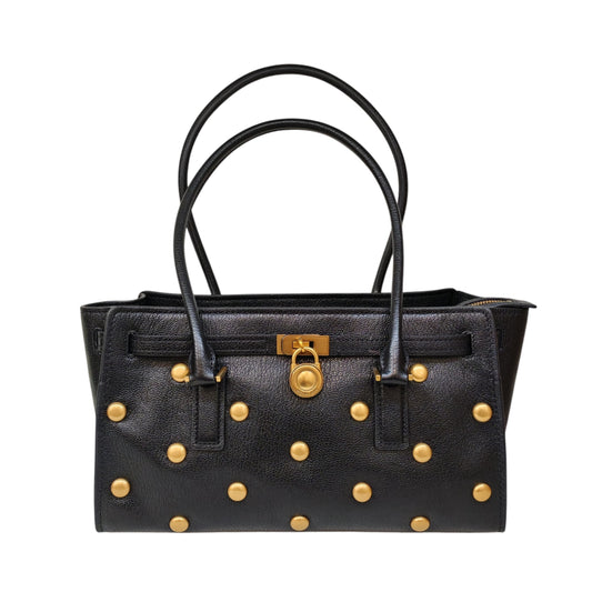 MICHAEL KORS Hamilton Moderne Small Studded Leather Satchel