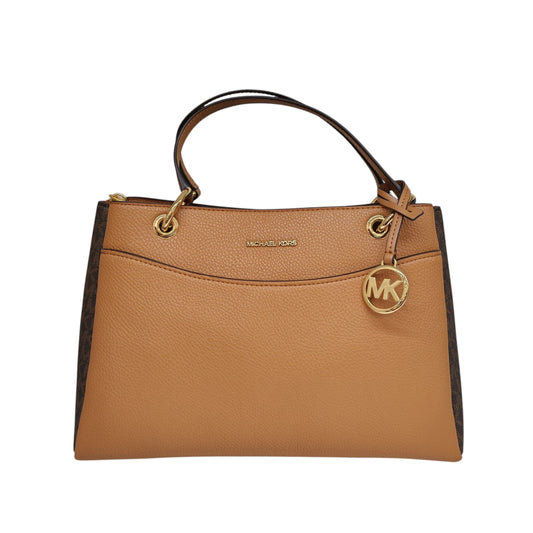 MICHAEL KORS May Medium Signature Logo Triple Compartments Shoulder Bag