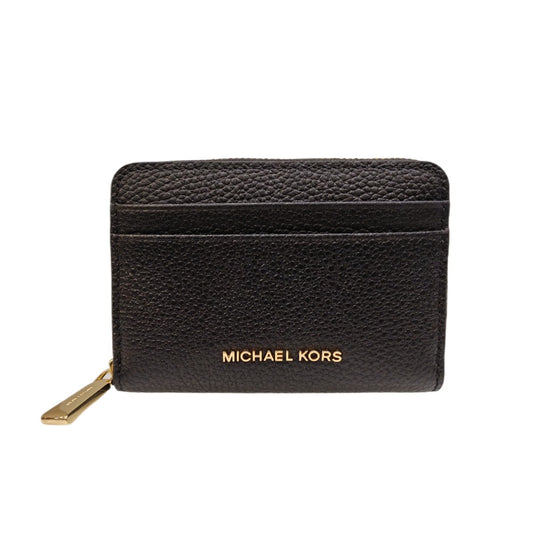 MICHAEL KORS Jet Set Small Pebbled Leather Zip Coin Card Case