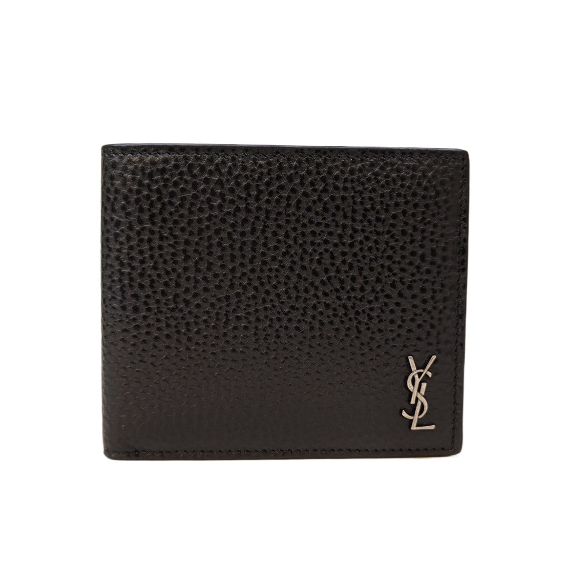 Saint Laurent  Tiny Cassandre EW Wallet in Grained Leather
