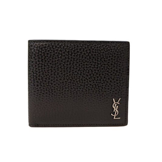 Saint Laurent  Tiny Cassandre EW Wallet in Grained Leather