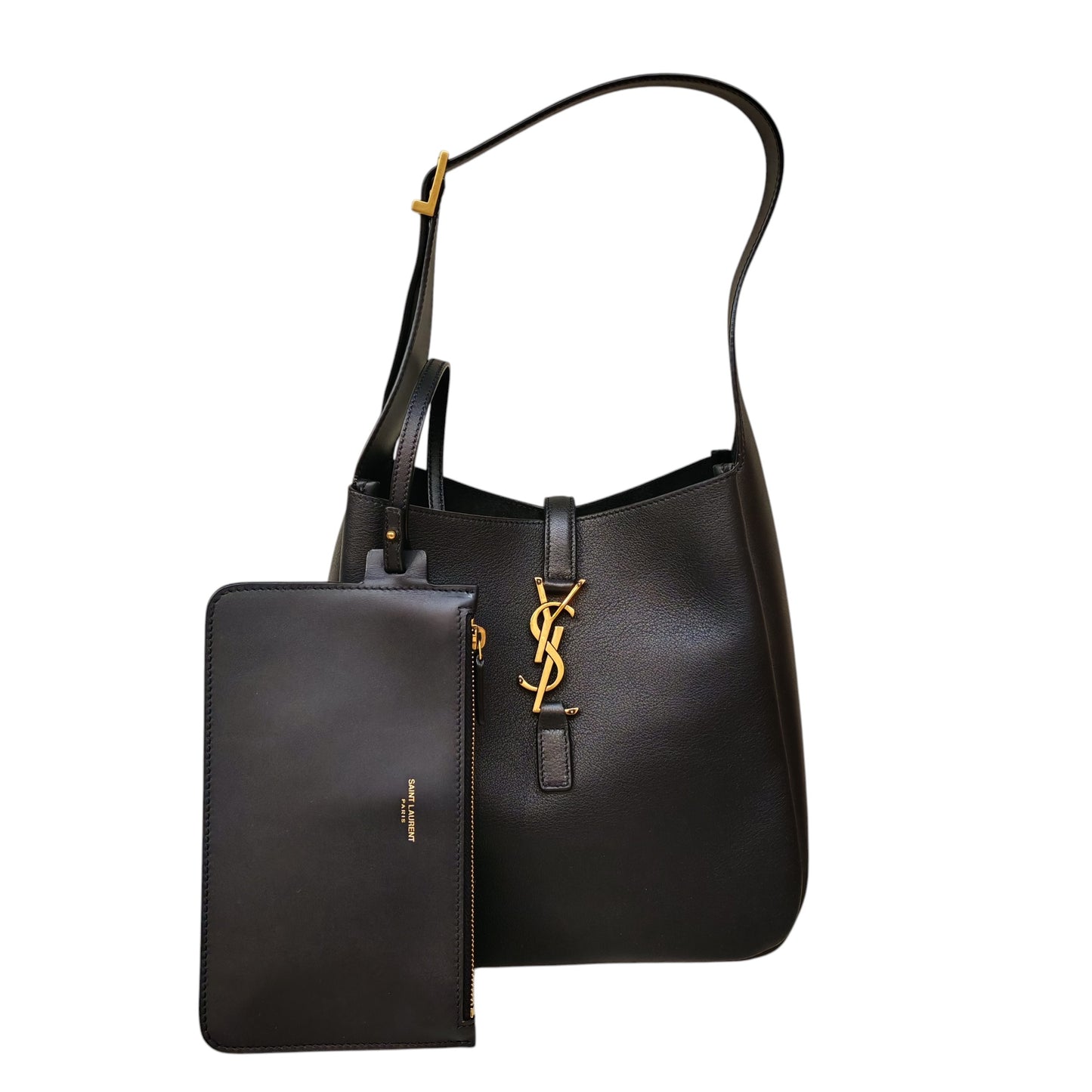 SAINT LAURENT LE 5 À 7 Supple Small in Grained Leather