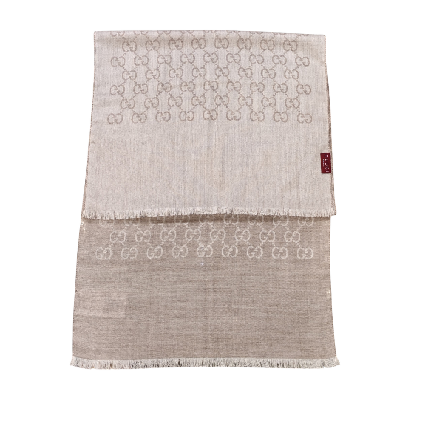GUCCI Silk wool GG Jacquard scarf