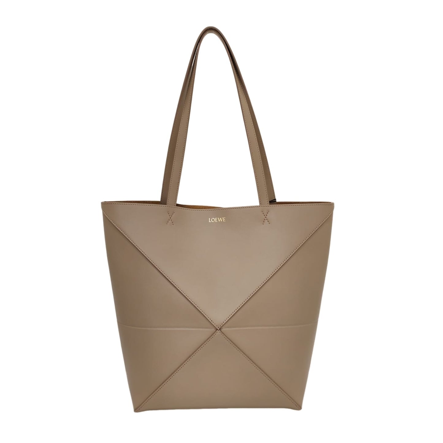 LOEWE Medium Puzzle Fold tote in shiny calfskin