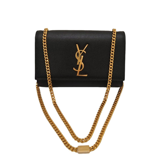 SAINT LAURENT KATE SMALL IN GRAIN DE POUDRE EMBOSSED LEATHER