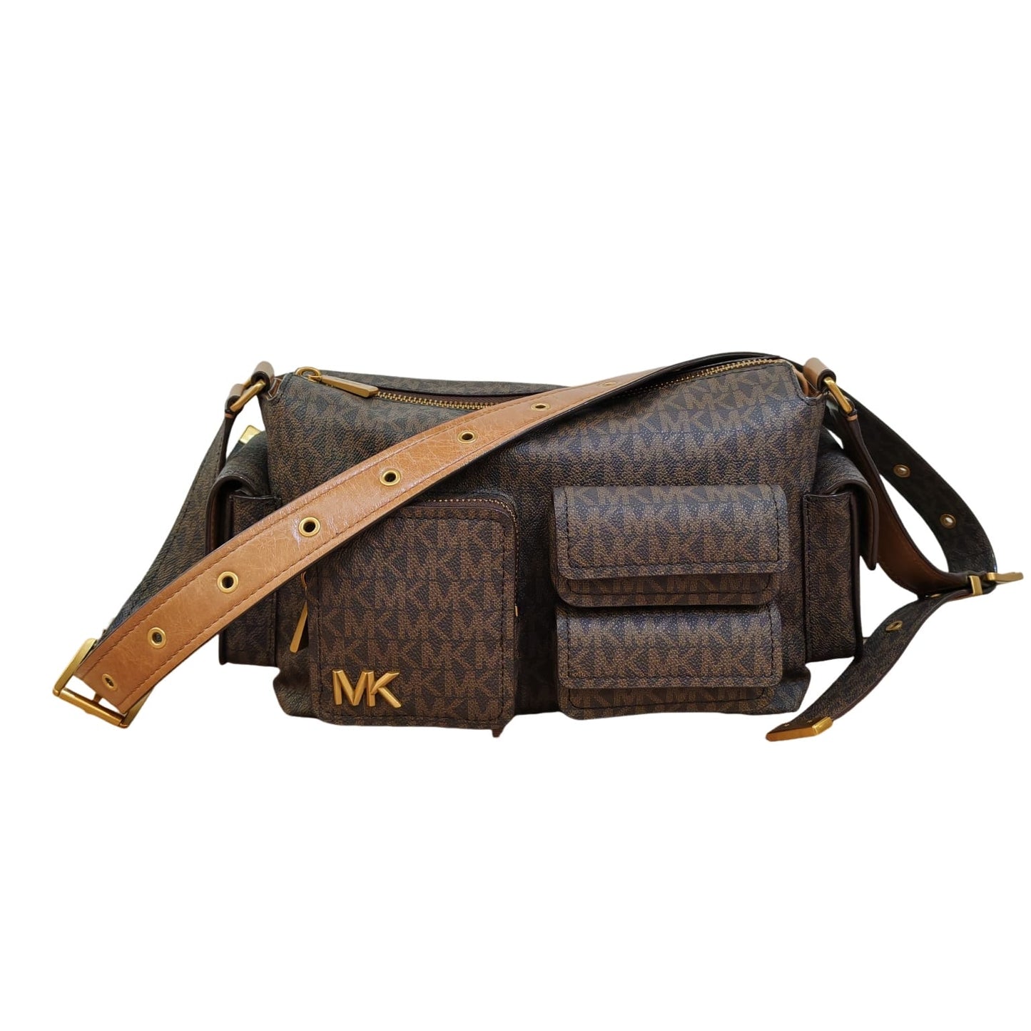 Michael Kors Dakota Medium Signature Logo Shoulder Bag