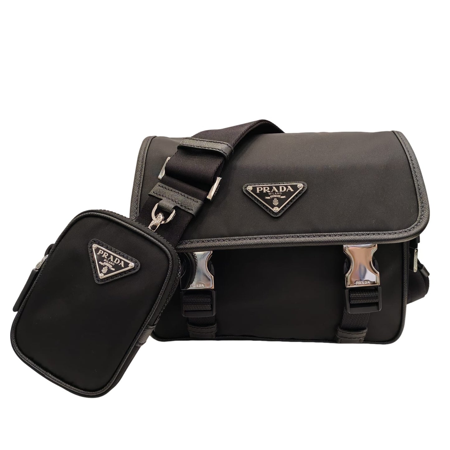 PRADA Re-Nylon and Saffiano leather Shoulder bag