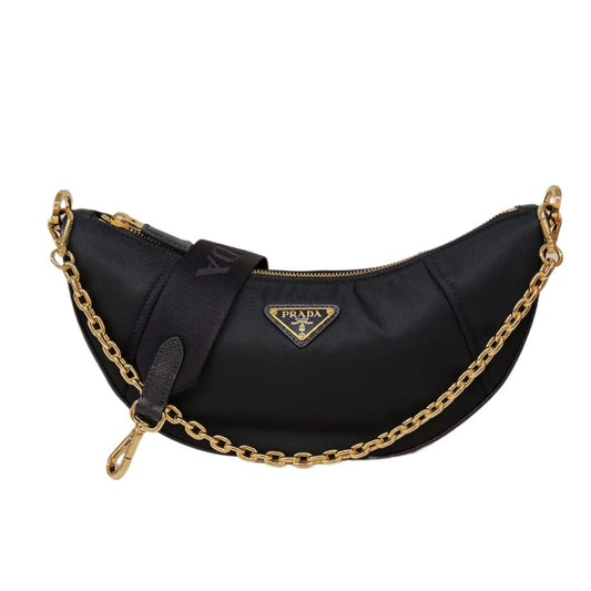 PRADA Demi-lune Re-Nylon Shoulder Bag