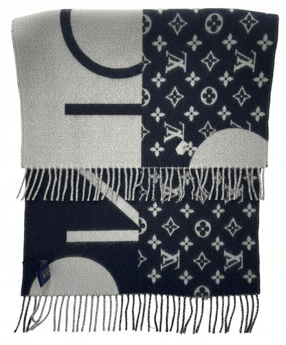 LOUIS  VUITTON  MONOGRAM  SPLIT Scarf