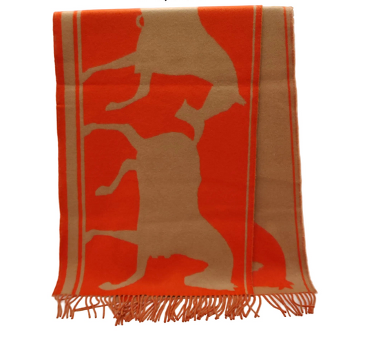 HERMÈS Casaque Tête a Queue Scarf