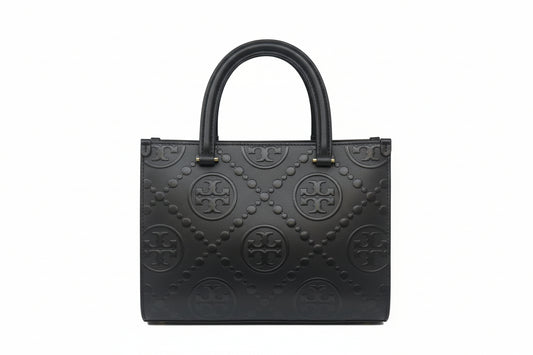 Tory Burch T-Monogram Top-handle Embossed Tote